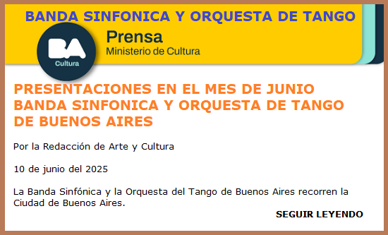 BANDA SINFONICA Y ORQUESTA DE TANGO JUNIO